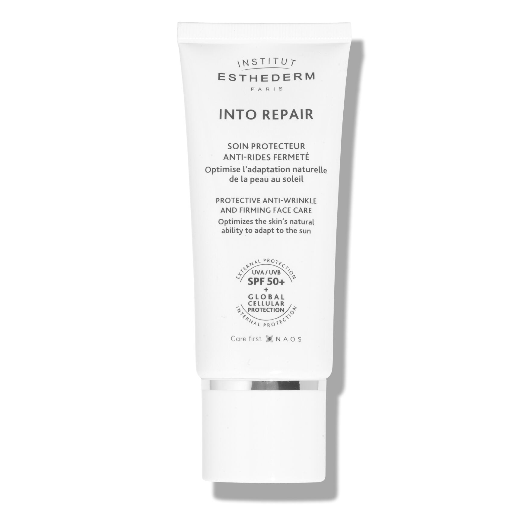 ESTHEDERM INTO REPAIR 日焼け止めクリーム50ml Institut Esthederm Into Repair SPF50+ Smoothing and Firming Face