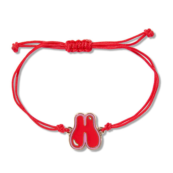 Alphabet Lucky Bracelet Charm, H, large, image1