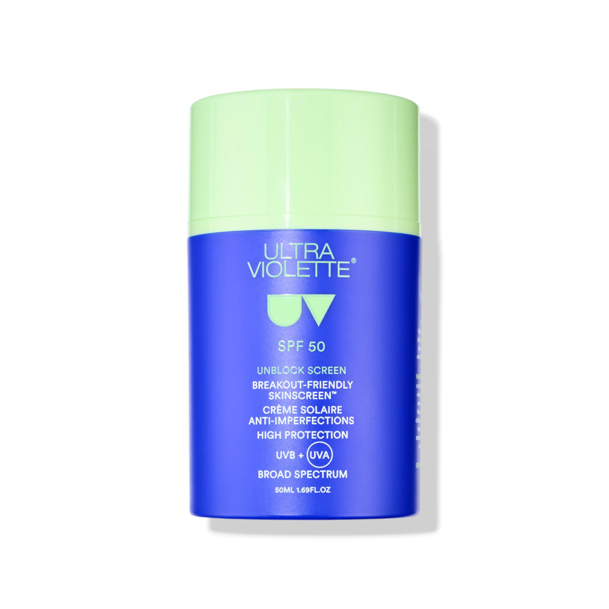 Ultra Violette Unblock Screen SPF 50 Breakout-Proof SKINSCREEN