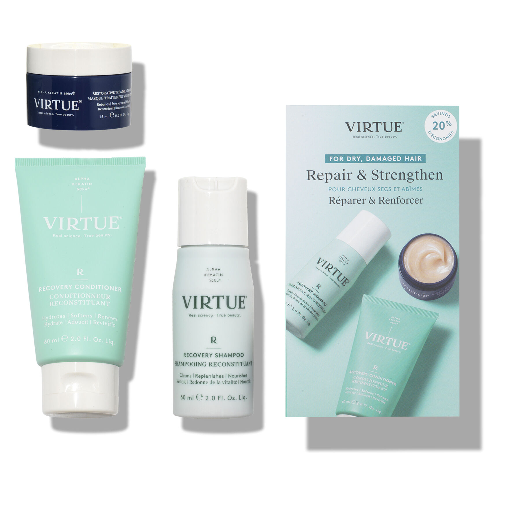 VIRTUE Shampoo,serum, mask set 日本未発売ヘアケア Virtue FLOURISH Shampoo (8 oz) & Conditioner (6.7 oz) DUO
