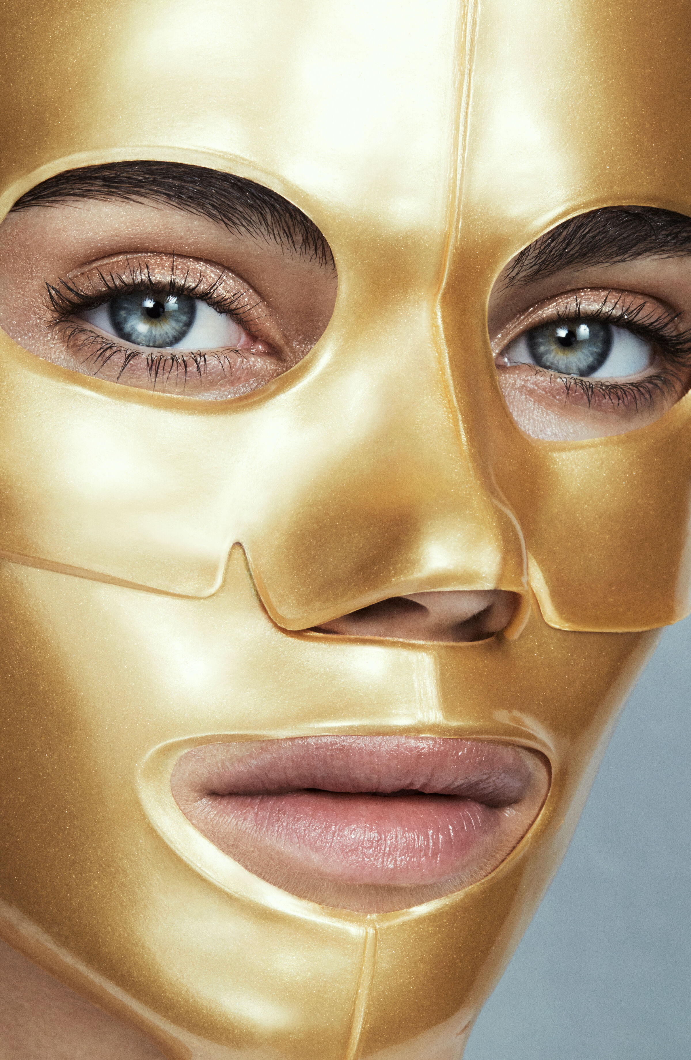 puri skin LED MASK ローズゴールド Mz Skin LED Light Therapy Golden Facial Treatment Device | Saks