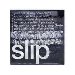 Pure Silk Skinny Scrunchies - Various Colours, MIDNIGHT, large, image3