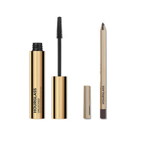 Powder Eye Bundle - Unlocked Instant Extensions Mascara in Ultra Black & Voyeur Waterproof Gel Eyeliner in shade Cave