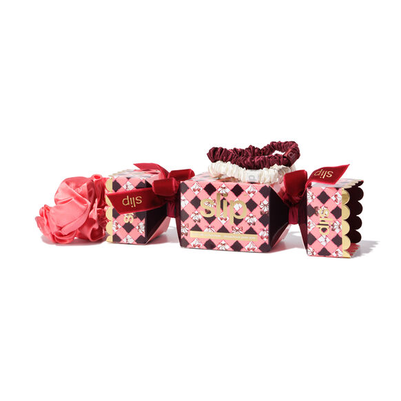 pure silk assorted scrunchie cracker, , large, image1