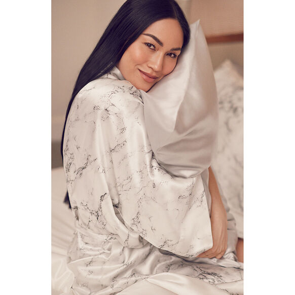 Silk Pillowcase - Queen Standard, SILVER, large, image4