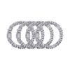 Skinny Scrunchies - 4 pack, SILVER, large, image2