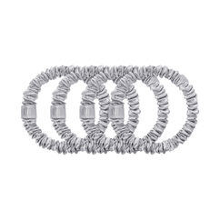 Skinny Scrunchies - 4 pack, SILVER, large, image2