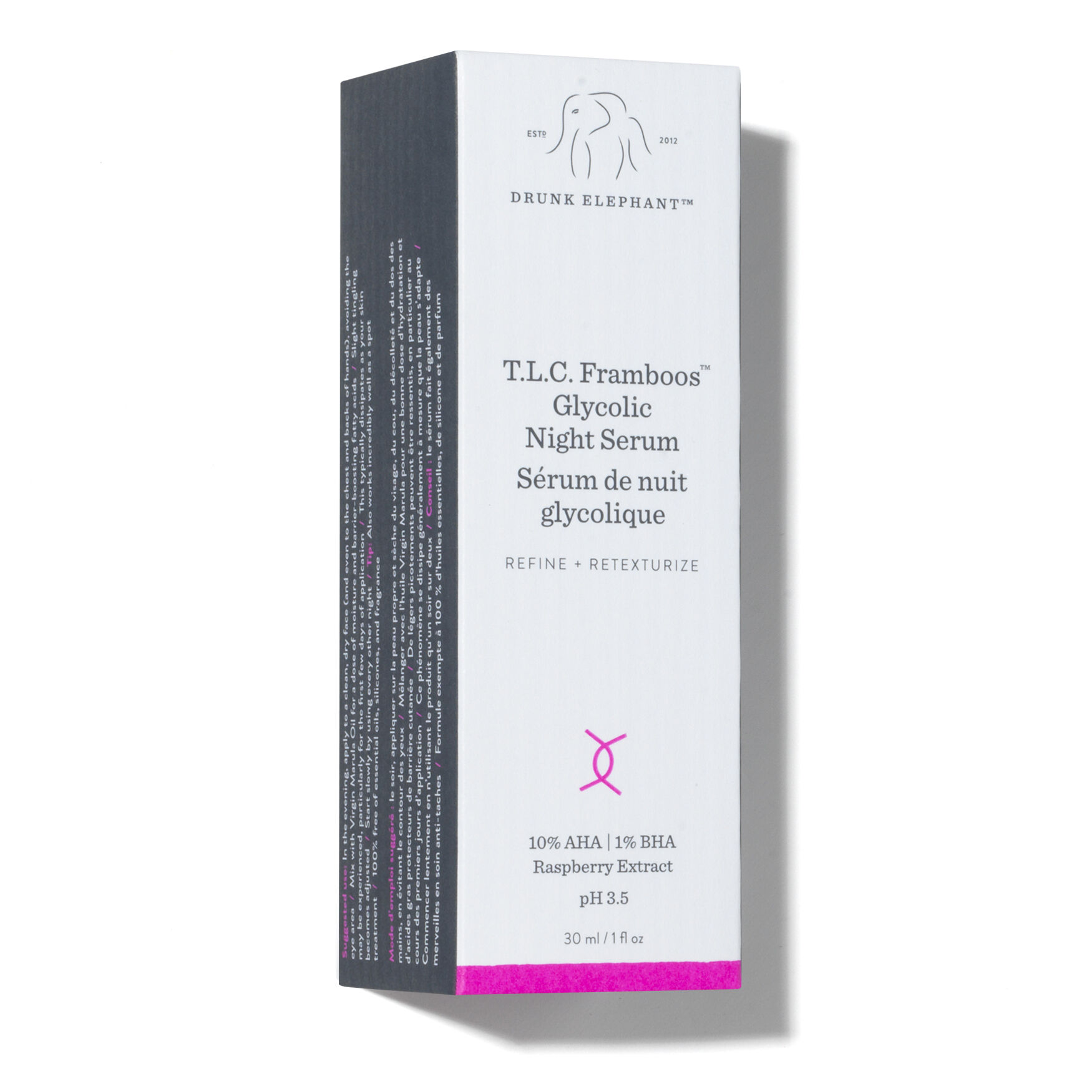 Drunk Elephant T.L.C. Framboos Glycolic Night Serum | Space NK