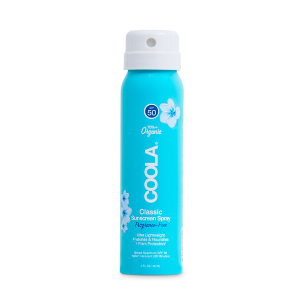 Coola Classic Body Organic Sunscreen Spray Spf50 Fragrance Free Travel Size Space Nk
