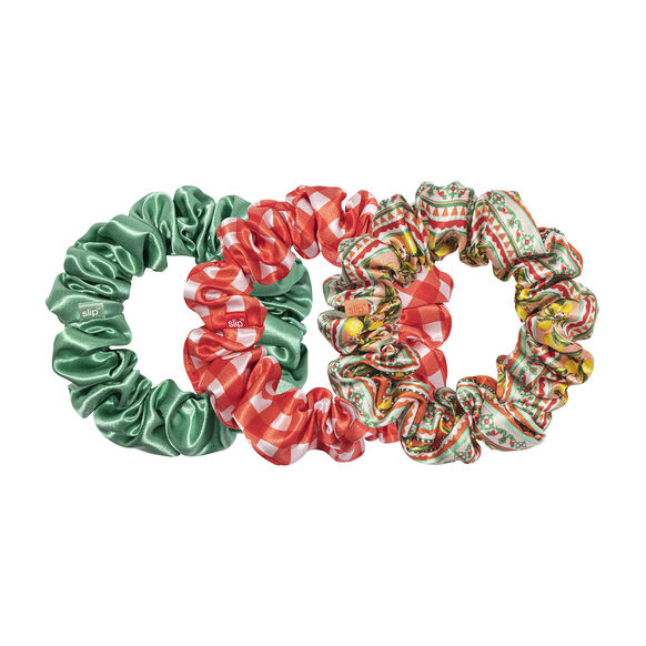 Silk Large Scrunchies - Positano, , large, image1