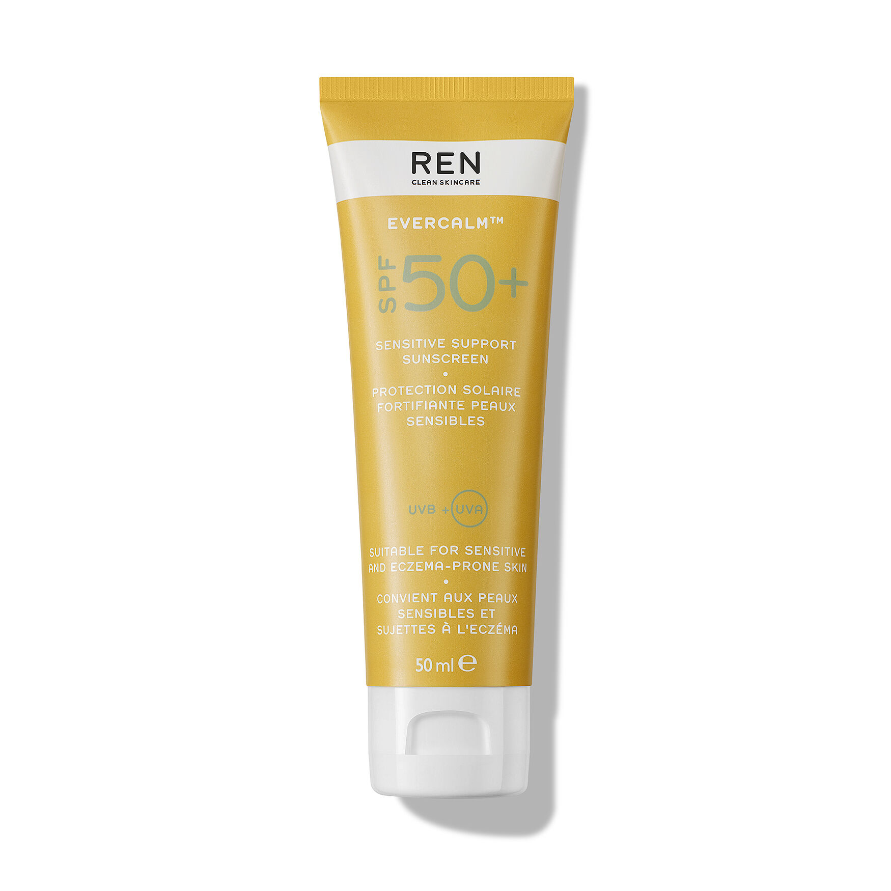 Ren Clean Skincare Evercalm Sensitive Support Sunscreen SPF50+