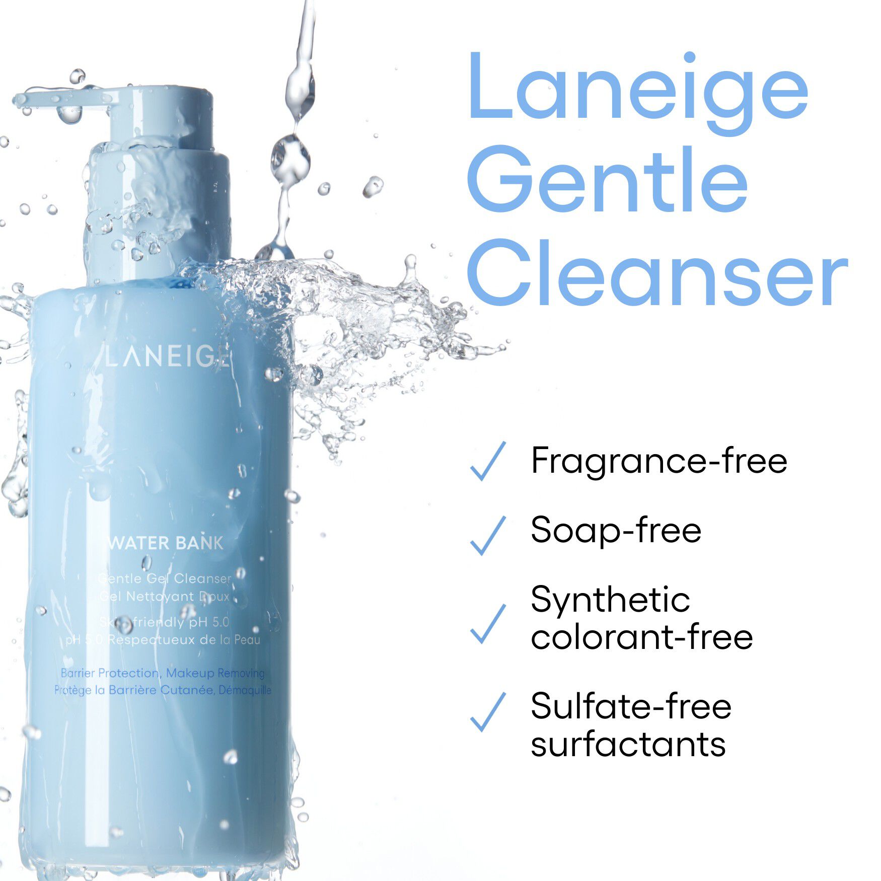 LANEIGE Water Bank Gentle Cleanser | Space NK