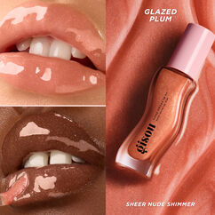 Honey Infused Lip Oil, GLAZED PLUM, large, image6