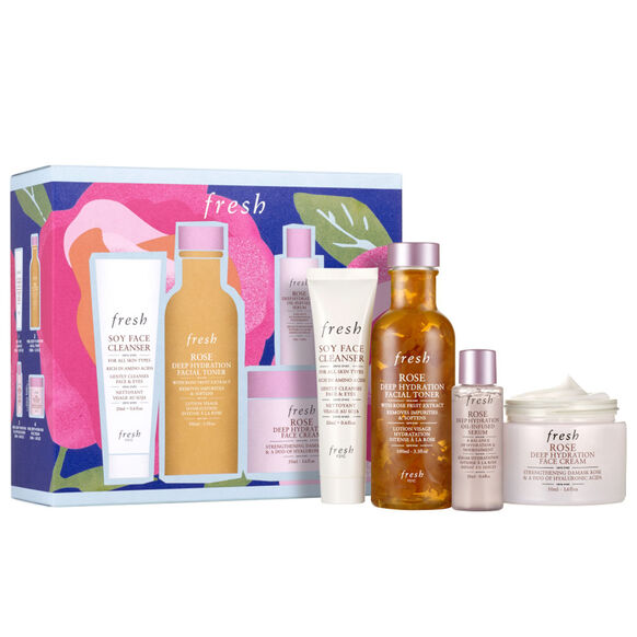 Rose Deep Hydration Routine Gift Set, , large