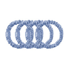 Pure Silk Skinny Scrunchies - Cornflower, , large, image2