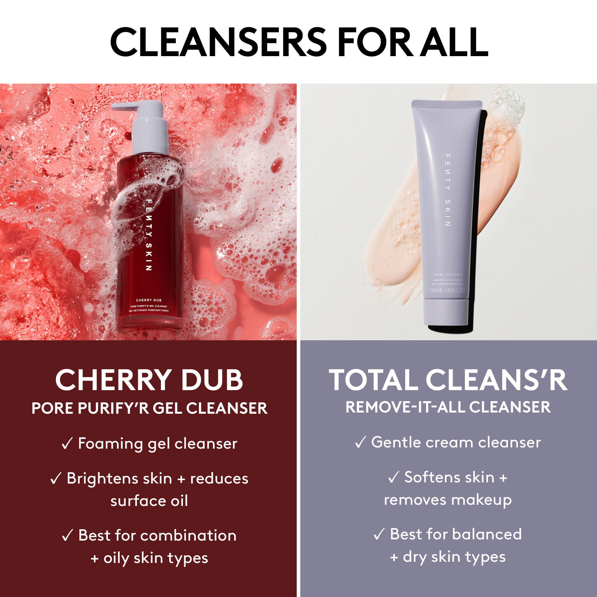 Fenty Beauty Fenty Skin Cherry Dub Pore Purify'r Gel Cleanser