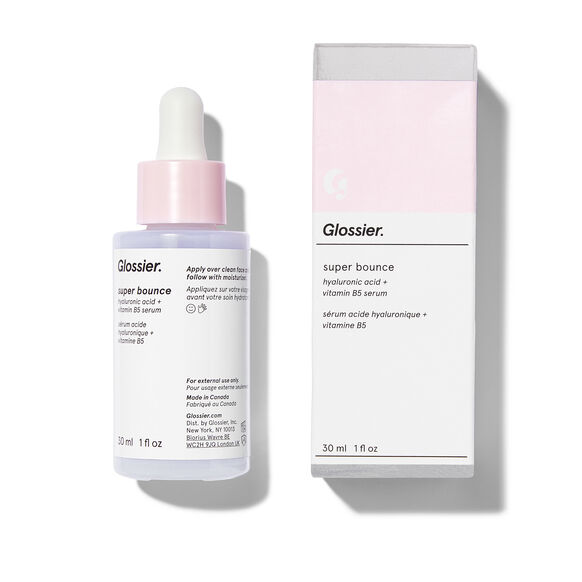 Glossier Super Bounce Hyaluronic Acid + Vitamin B5 Hydrating Face Serum ...