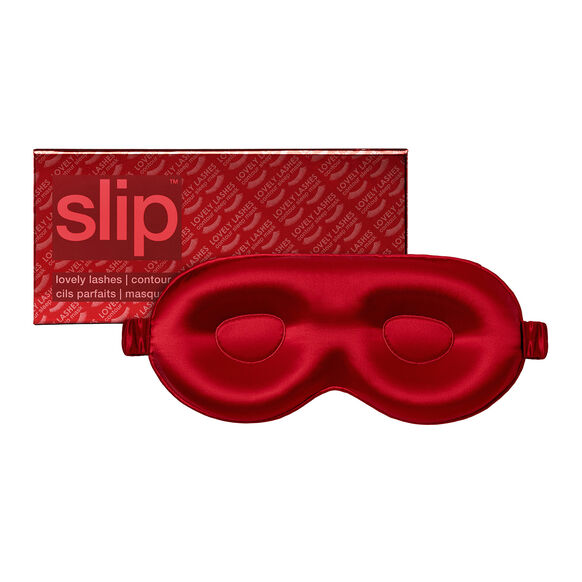 Pure Silk Contour Sleep Mask - Scarlet, , large, image1