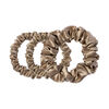 Pure Silk Assorted Scrunchies - Various Colours, LIGHT BROWN, large, image2