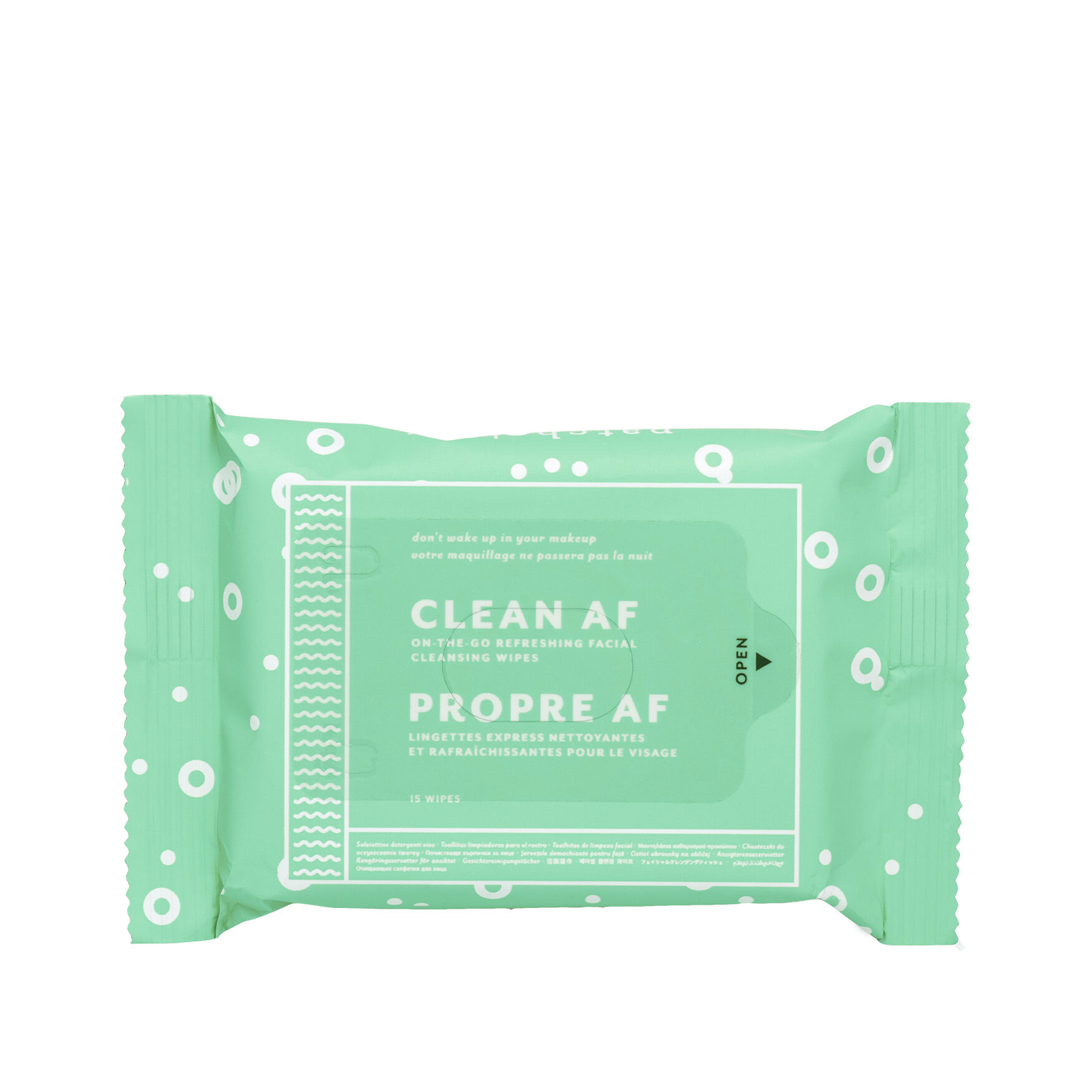 Patchology Clean Af Cleansing Wipes 15 Wipes Space Nk