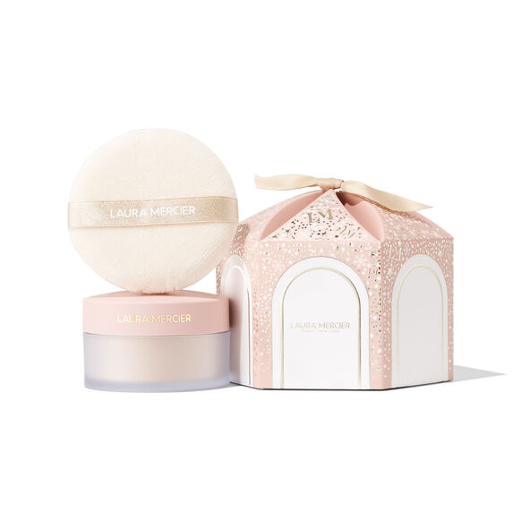 Divinely Flawless Translucent Loose Setting Powder & Puff - Translucent ​, TRANSLUCENT, large, image1