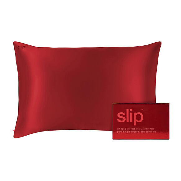 Pure Silk Queen Pillowcase - Scarlet, , large, image1