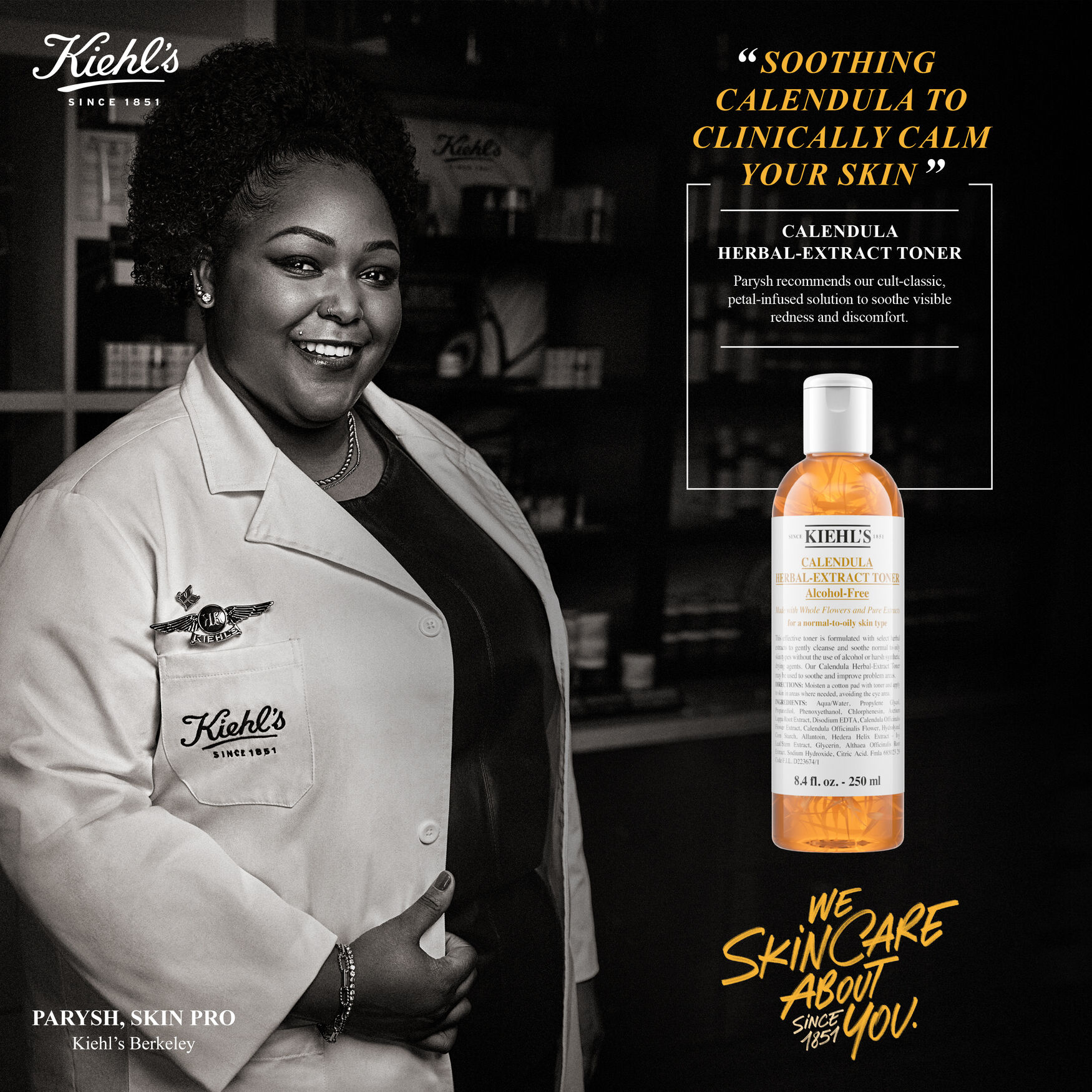 Kiehl's Calendula Herbal Extract Alcohol-free Toner 8.5fl.oz