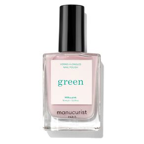 Green Nail Polish, MILKY PINK, large