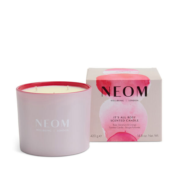 It’s All Rosy Three Wick Candle, , large, image1