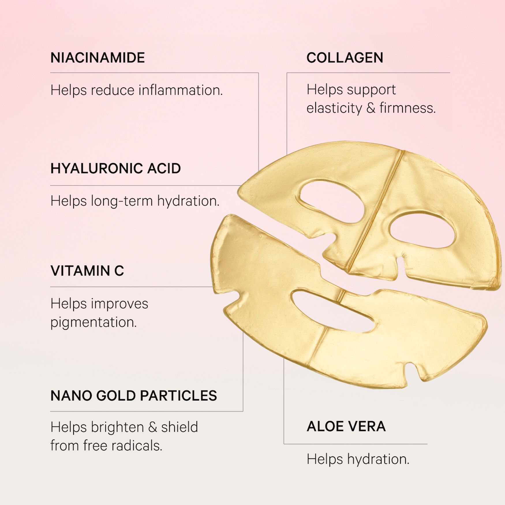 MZ SKIN Hydra-Lift Gold Face Mask | Space NK