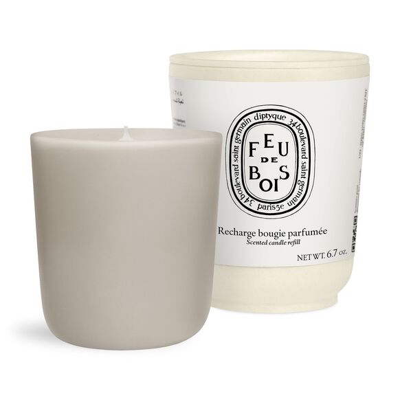 Refill classic candle Feu de Bois 190g, , large, image1