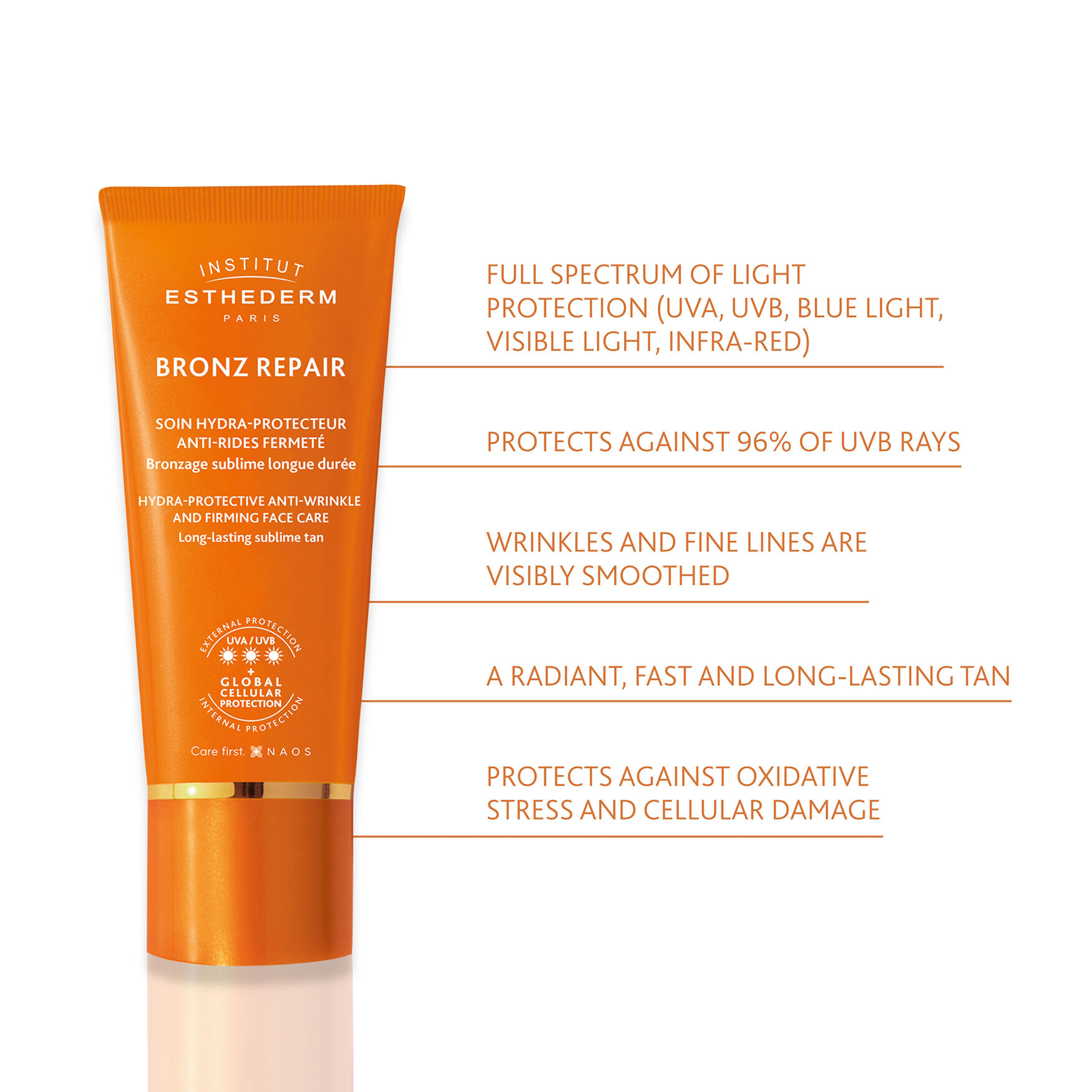 Institut Esthederm Bronz Repair Face Cream Strong Sun | Space NK