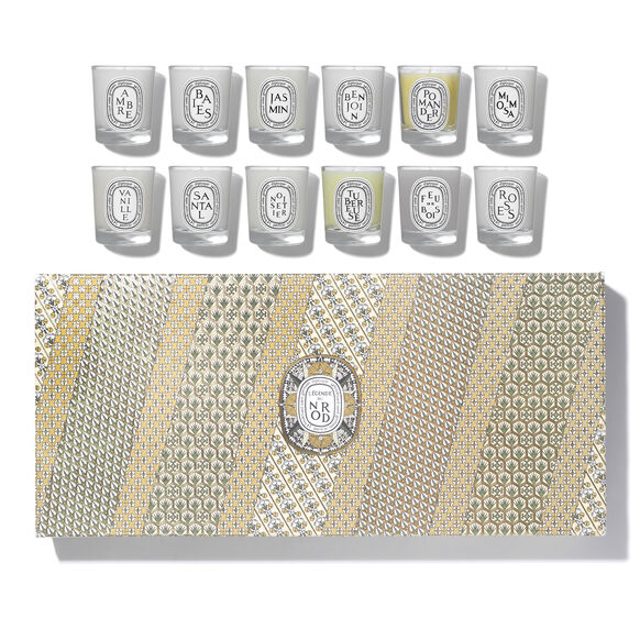 Holiday Set of 12 Candles, , large, image1