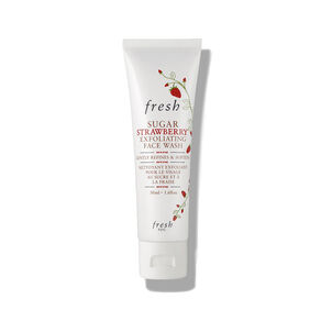 Nettoyant visage exfoliant au sucre et à la fraise, , large