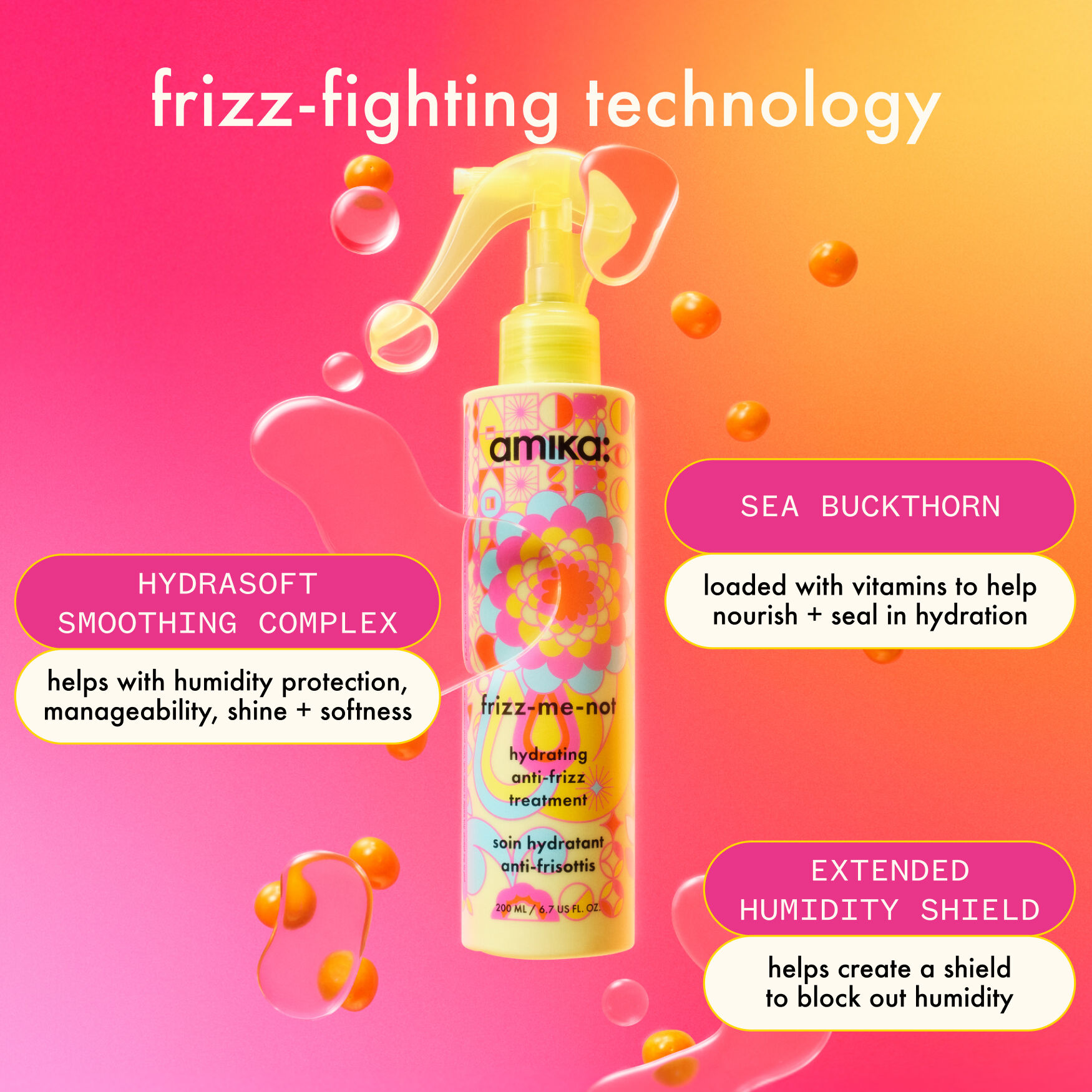 Amika Frizz-me-not Hydrating Anti-Frizz Treatment | Space NK