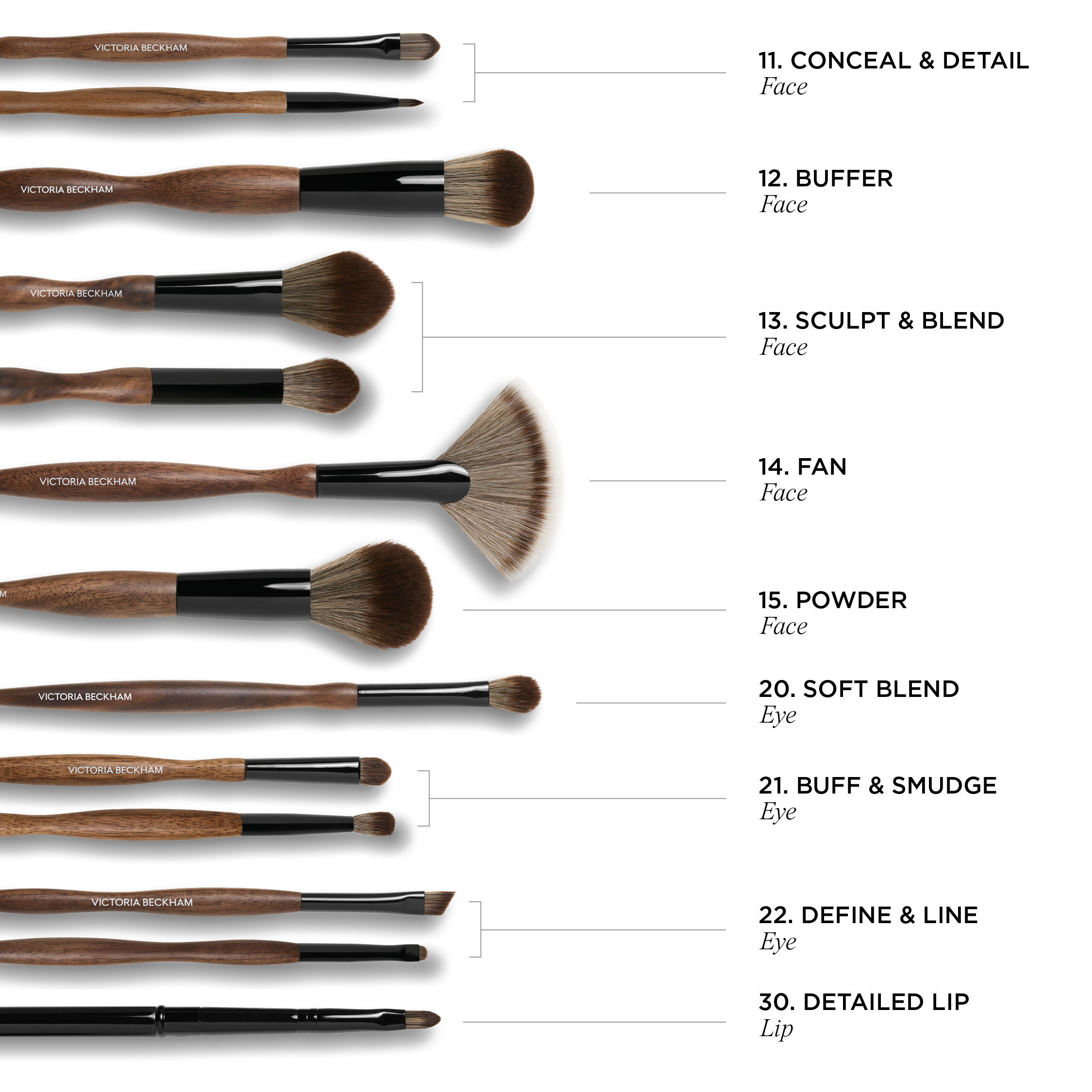 Victoria Beckham Beauty The Brush Collection - 22 Define