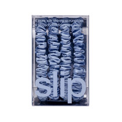 Pure Silk Skinny Scrunchies - Cornflower, , large, image4