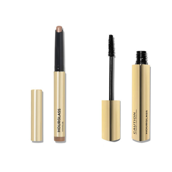 Les essentiels de la soirée - Mascara Unlocked Extensions en Ultra Black & Stick d'ombre à paupières Voyeur en teinte Prisim, , large, image1