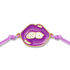 Plum Kisses Lucky Bracelet Charm, , large, image2