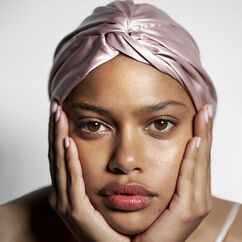 Pure Silk Turban, PINK, large, image4