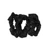 Large Silk Scrunchies, BLACK, large, image1