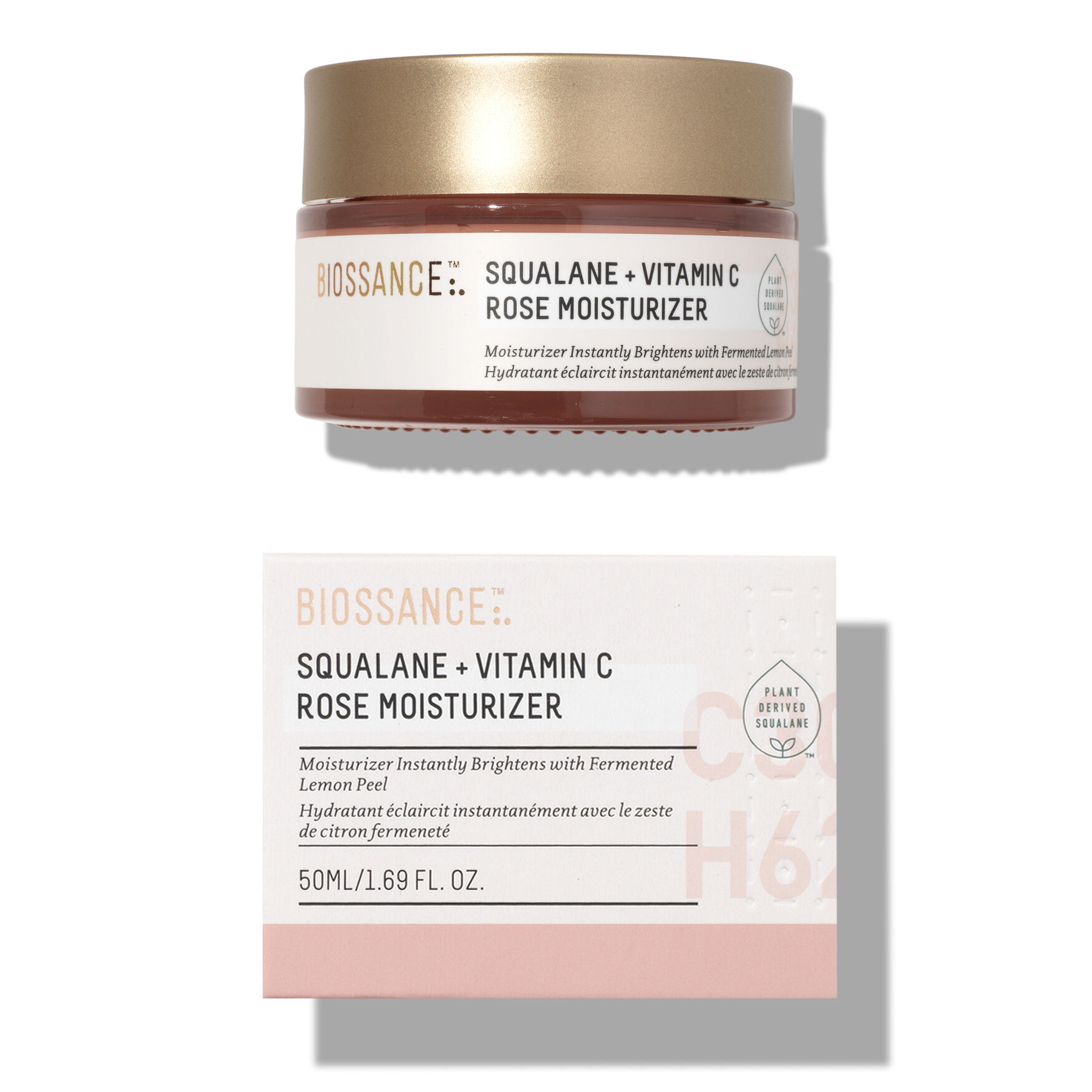 Biossance Squalane + Vitamin C Rose Moisturiser | Space NK