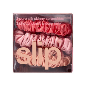 Pure Silk Skinny Scrunchie Trio &ndash; Sherbet