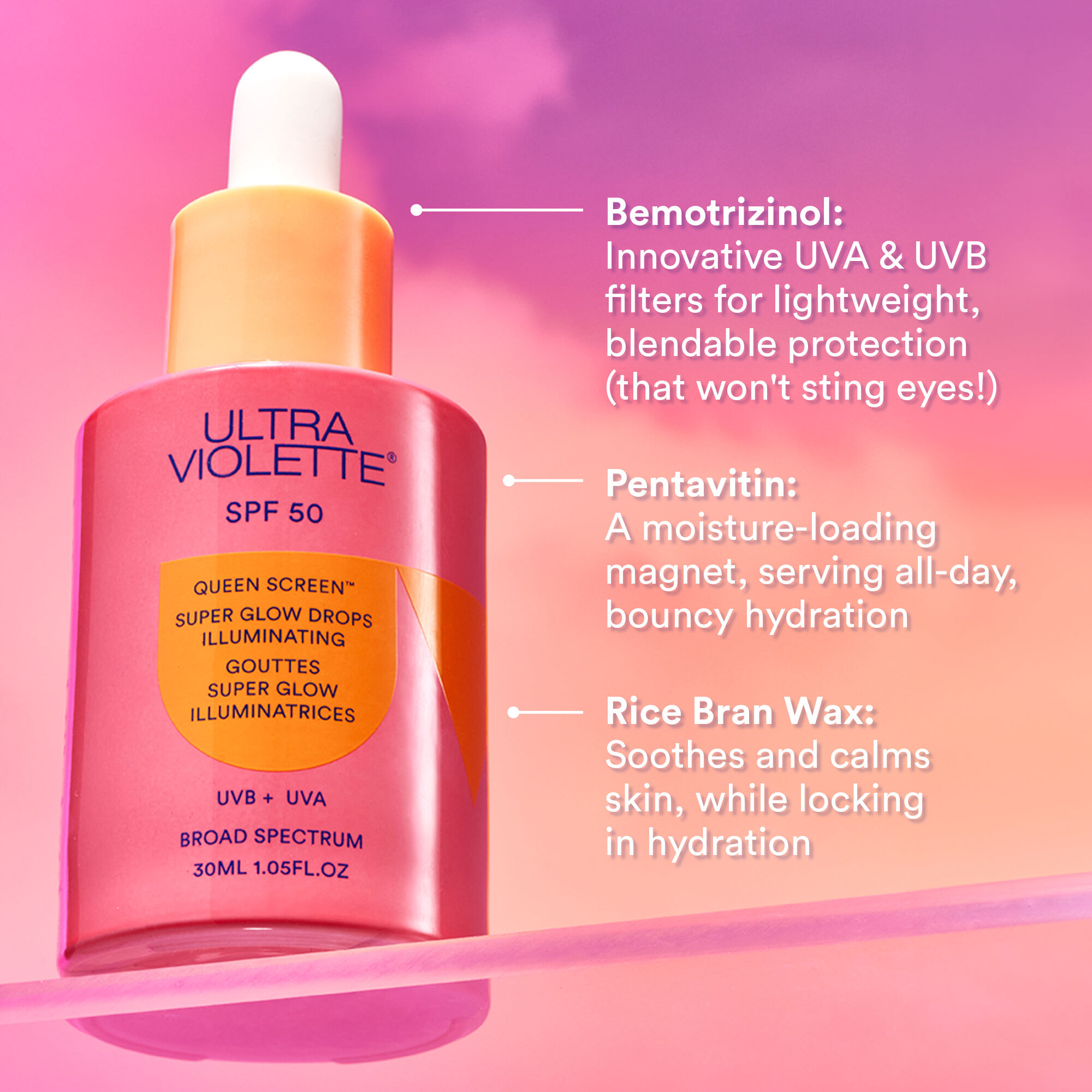 Ultra Violette Queen Screen™ SPF50 Super Glow Drops Illuminating