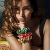 Silk Large Scrunchies - Positano, , large, image4