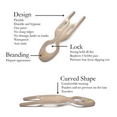 Nº1 Hairpin, SOFT BEIGE, large, image4