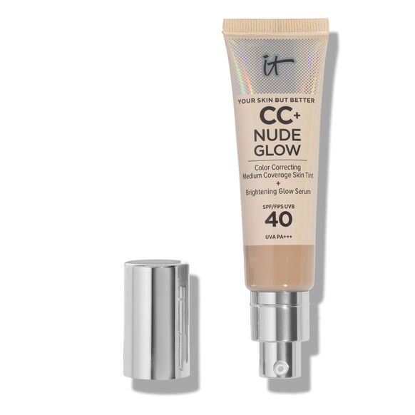 cc+ fond de teint nude glow SPF 40, LIGHT MEDIUM, large, image1