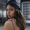 Pure Silk Turban, BLACK, large, image4