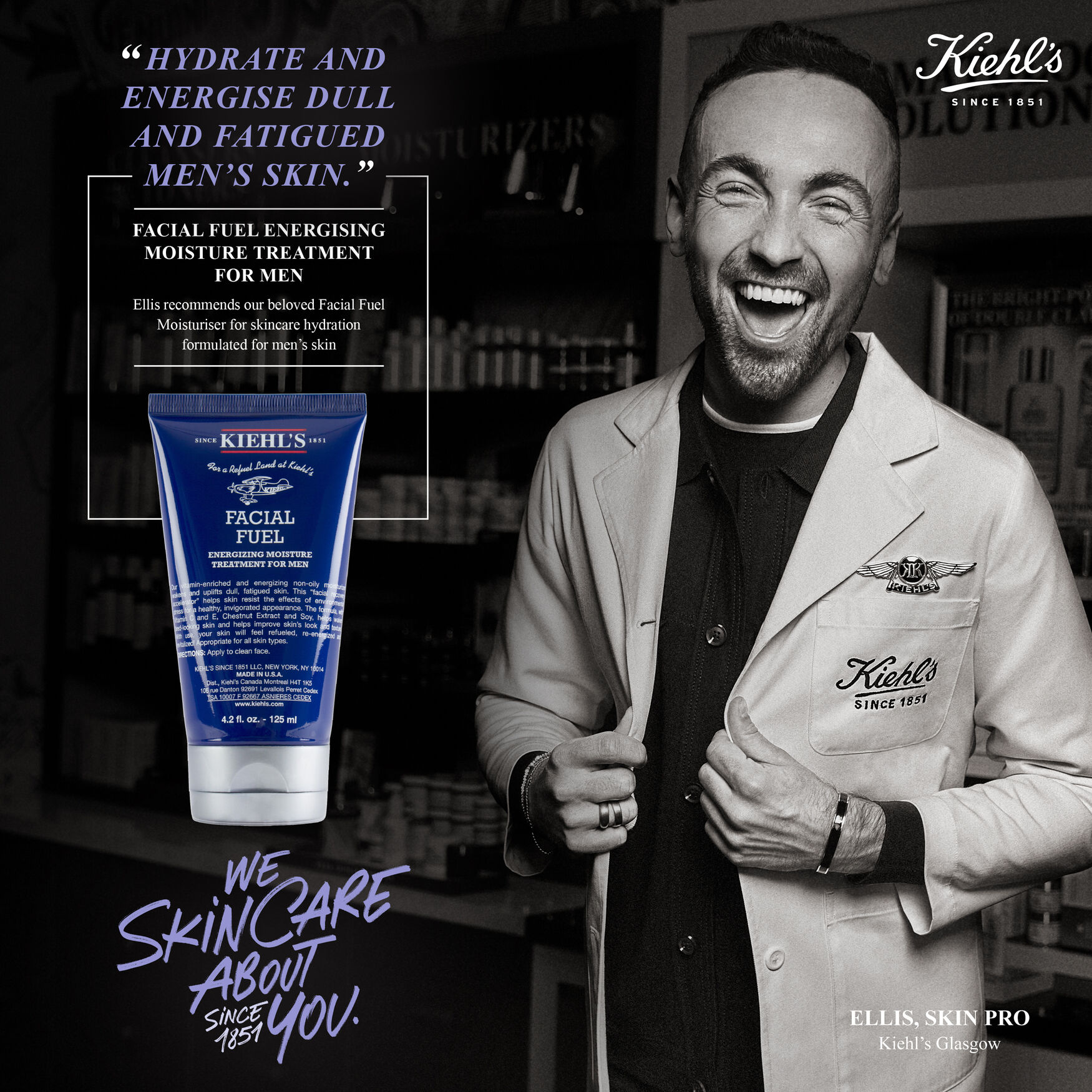 Kiehl's Ultimate Mens Facial Fuel 4.25fl.oz | Space NK