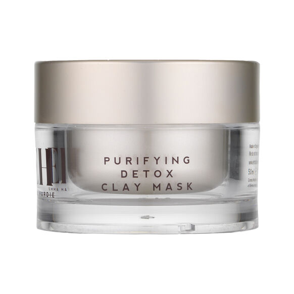 Purifying Detox Clay Mask With Dual Action Cleansing Cloth, , large, image1